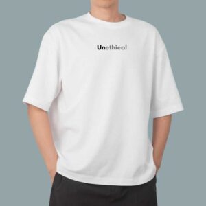 Unethical - White Oversize Tshirt
